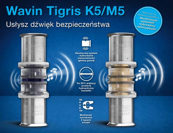 Usłysz dźwięk bezpieczeństwa – Wavin Tigris K5/M5